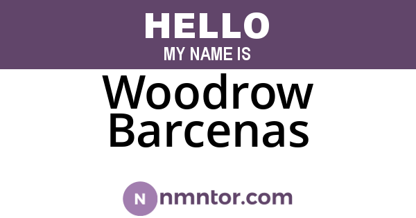 Woodrow Barcenas