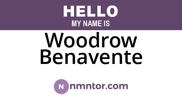 Woodrow Benavente