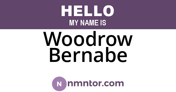 Woodrow Bernabe