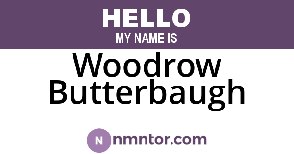 Woodrow Butterbaugh