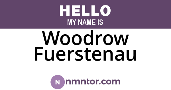 Woodrow Fuerstenau