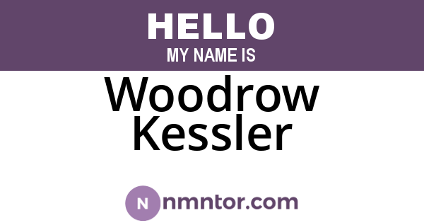 Woodrow Kessler