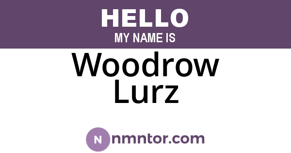 Woodrow Lurz