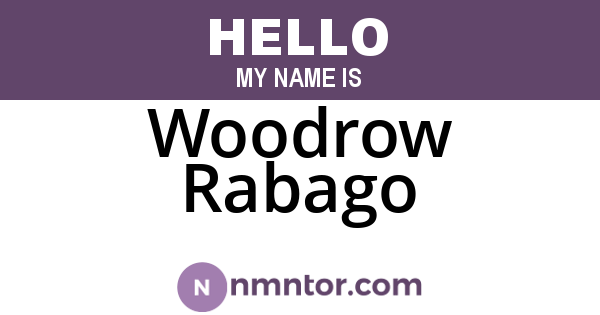 Woodrow Rabago