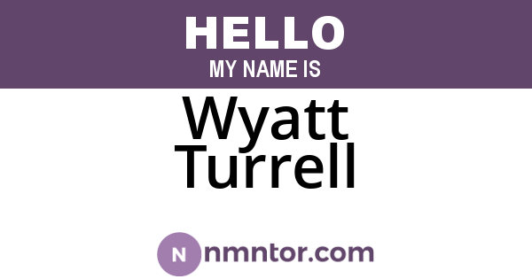 Wyatt Turrell