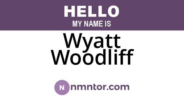 Wyatt Woodliff