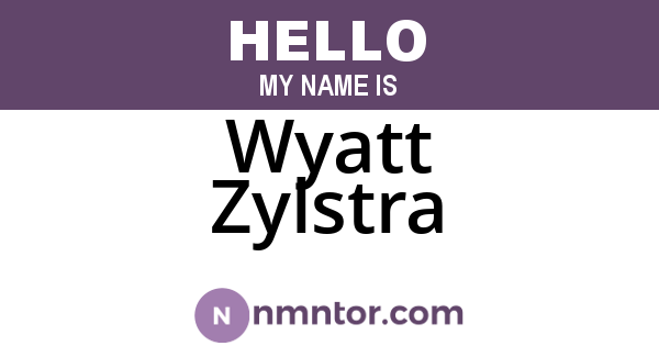 Wyatt Zylstra