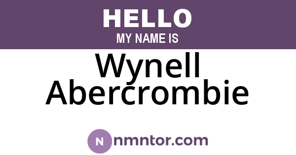 Wynell Abercrombie