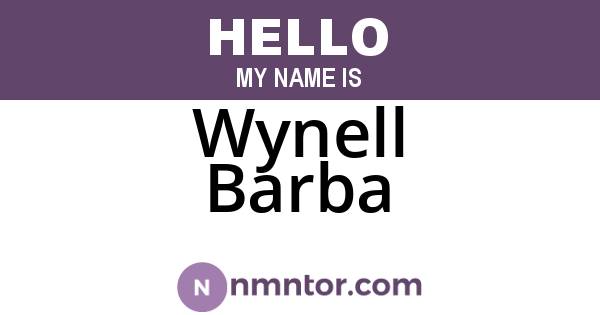 Wynell Barba