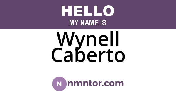 Wynell Caberto