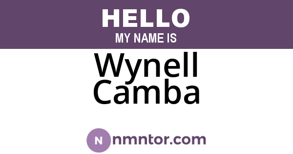 Wynell Camba