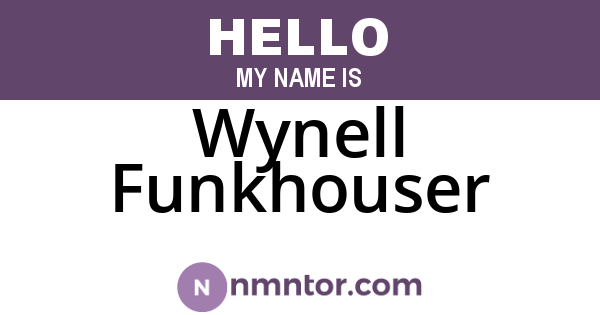 Wynell Funkhouser