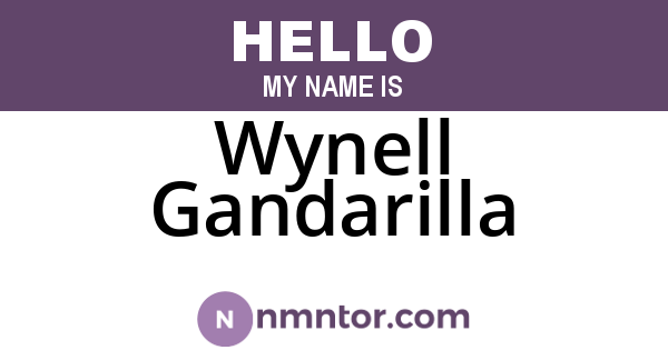 Wynell Gandarilla