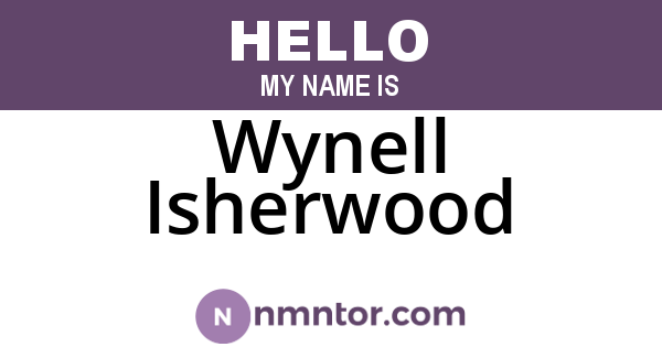 Wynell Isherwood