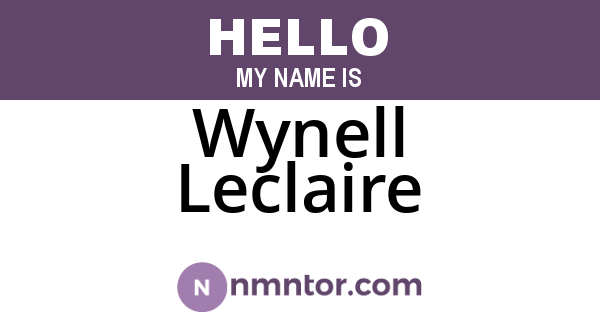 Wynell Leclaire