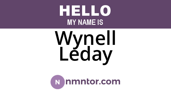 Wynell Leday