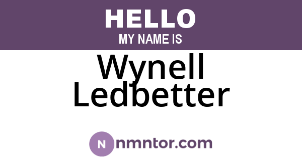 Wynell Ledbetter