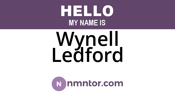 Wynell Ledford