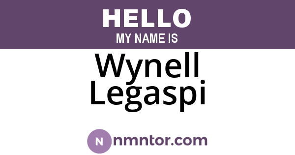 Wynell Legaspi