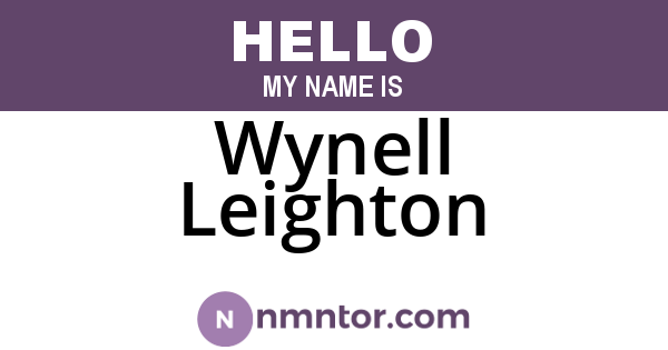 Wynell Leighton