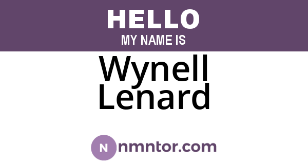 Wynell Lenard