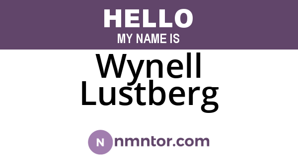 Wynell Lustberg