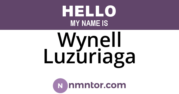 Wynell Luzuriaga