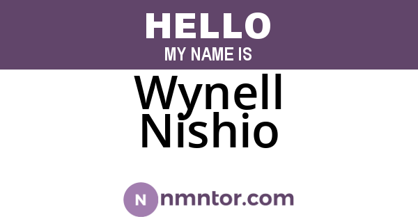 Wynell Nishio