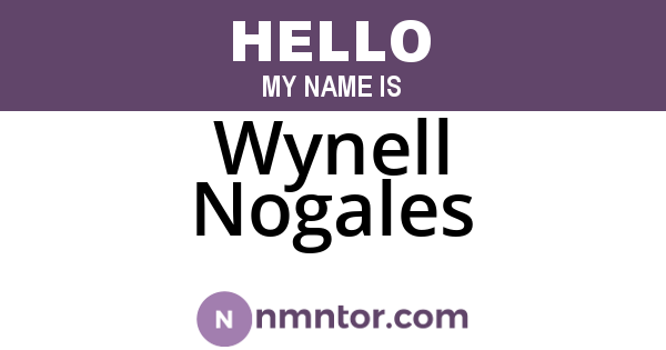 Wynell Nogales