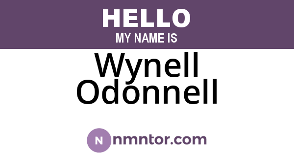 Wynell Odonnell