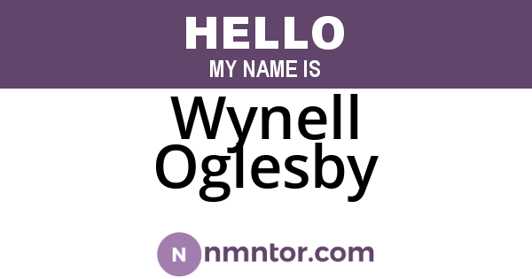 Wynell Oglesby