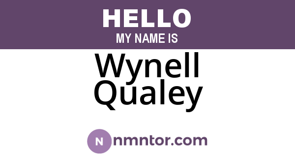 Wynell Qualey