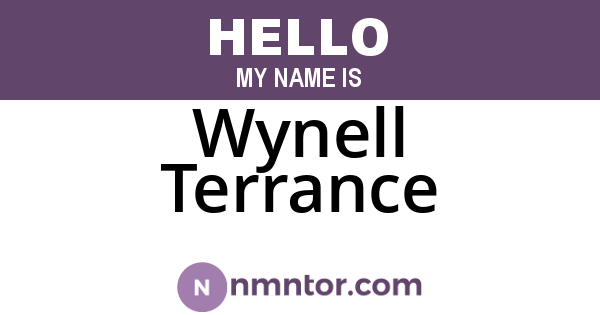 Wynell Terrance