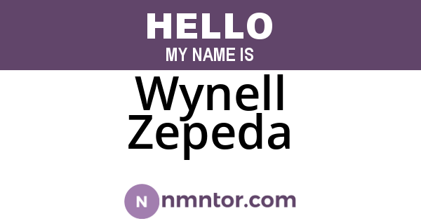 Wynell Zepeda