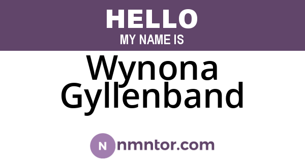 Wynona Gyllenband