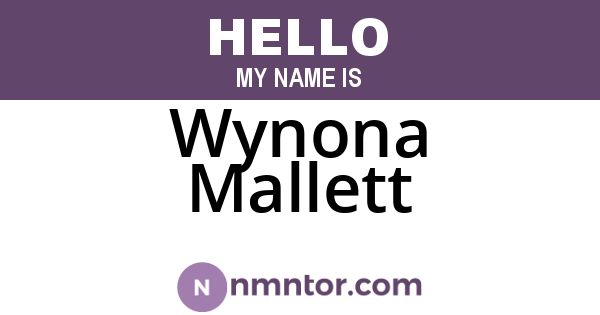 Wynona Mallett