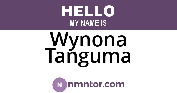Wynona Tanguma