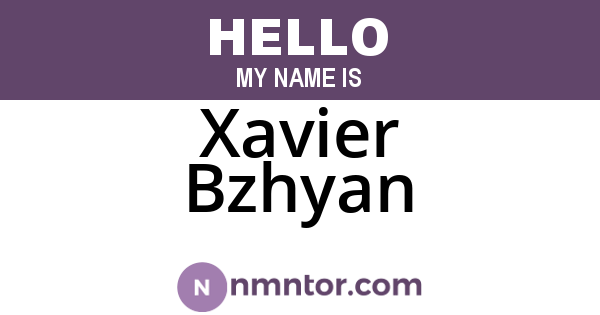 Xavier Bzhyan