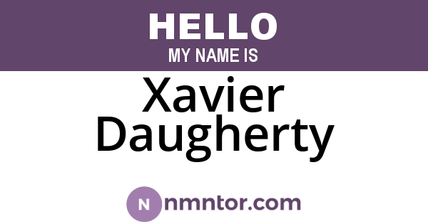 Xavier Daugherty