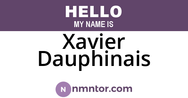 Xavier Dauphinais