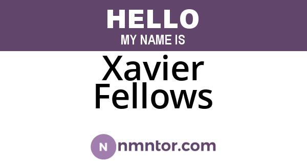 Xavier Fellows