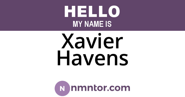 Xavier Havens