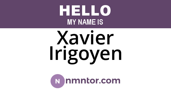 Xavier Irigoyen