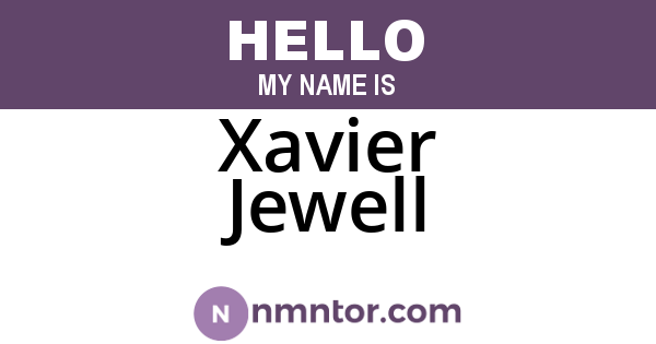 Xavier Jewell