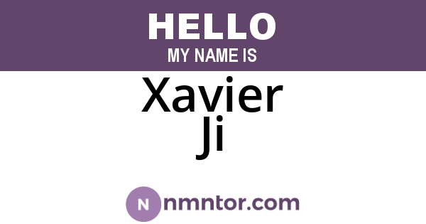 Xavier Ji