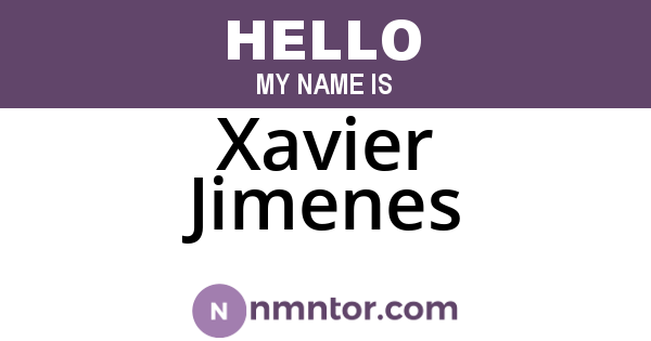 Xavier Jimenes