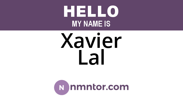 Xavier Lal