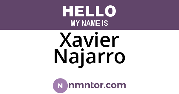Xavier Najarro