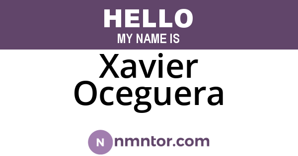 Xavier Oceguera