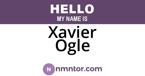 Xavier Ogle